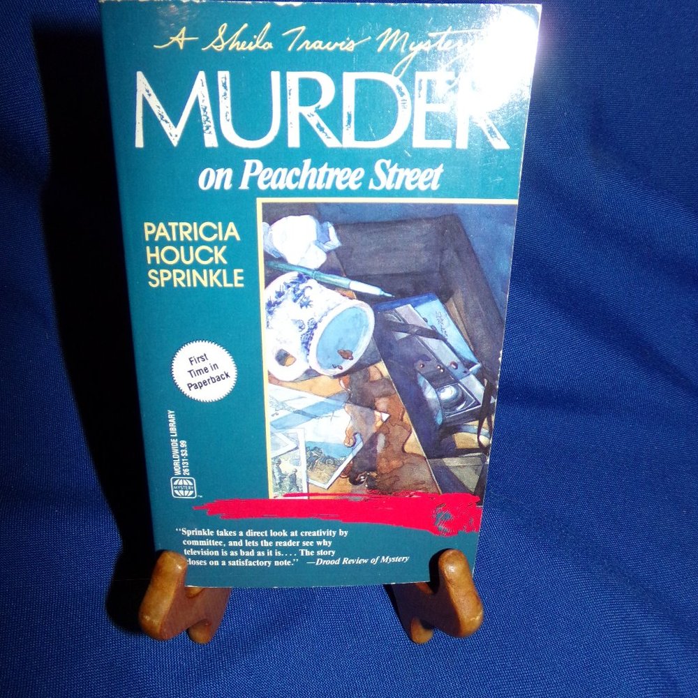Murder on Peach Street - Patricia Sprinkle Cozy Mystery Paperback Book